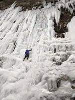 Libby on Mate Spawn and Die (Category:  Ice Climbing)