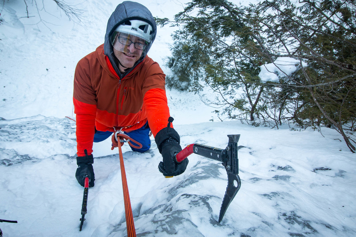 Definitely did not improve the photo (Category:  Ice Climbing)