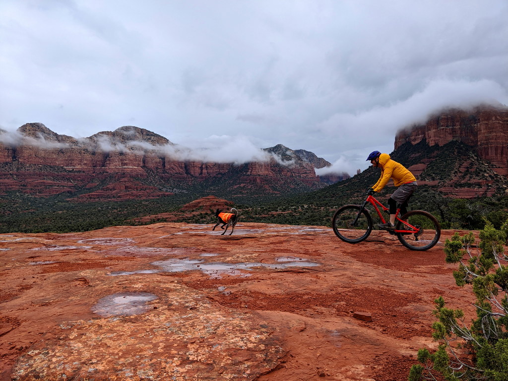 Slim Shady on the way to Hogsback (Category:  Biking, Climbing)