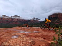 Slim Shady on the way to Hogsback (Category:  Biking, Climbing)