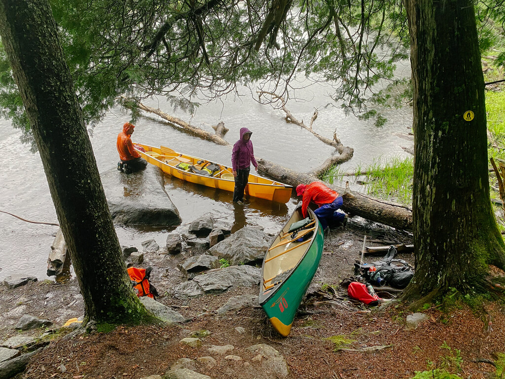 Finished a portage (Category:  Paddling, Climbing)