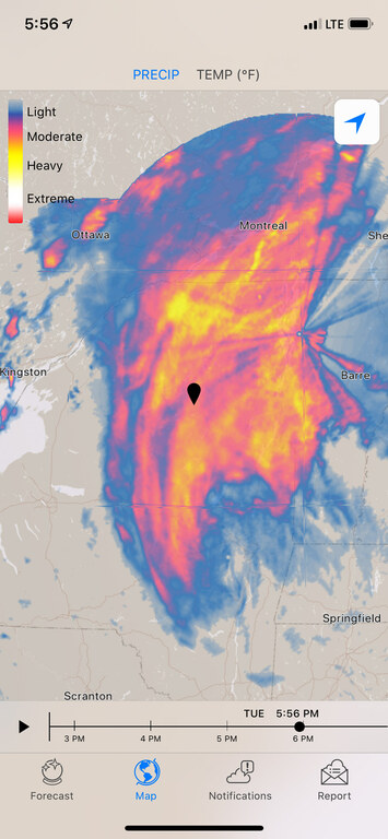 Tropical Storm Isaias. We paddled for nearly 12 hours. (Category:  Paddling, Climbing)