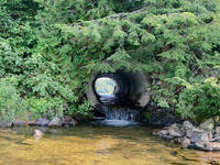 Culvert portage! (Category:  Paddling, Climbing)