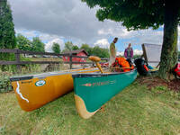 First portage (Category:  Paddling, Climbing)