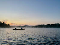 Early morning paddling in the mist (Category:  Paddling, Climbing)