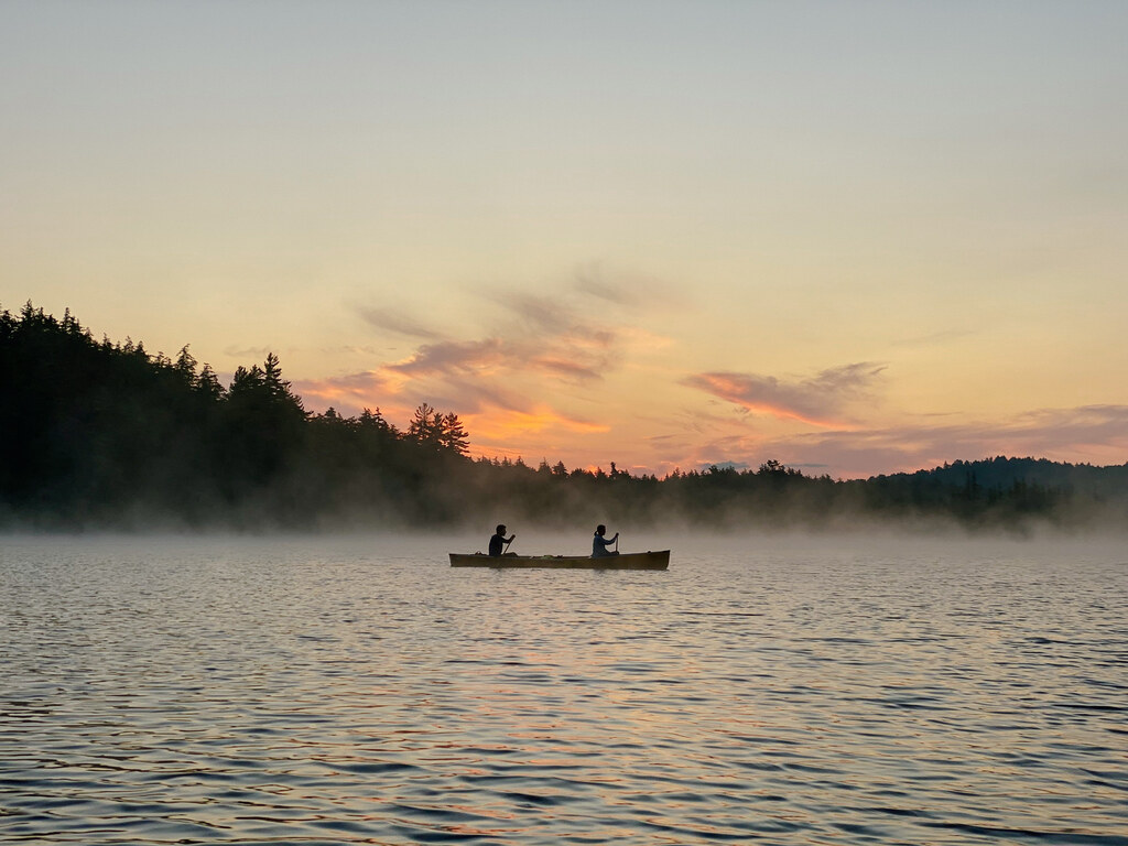 Early morning paddling in the mist (Category:  Paddling, Climbing)