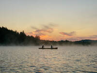 Early morning paddling in the mist (Category:  Paddling, Climbing)