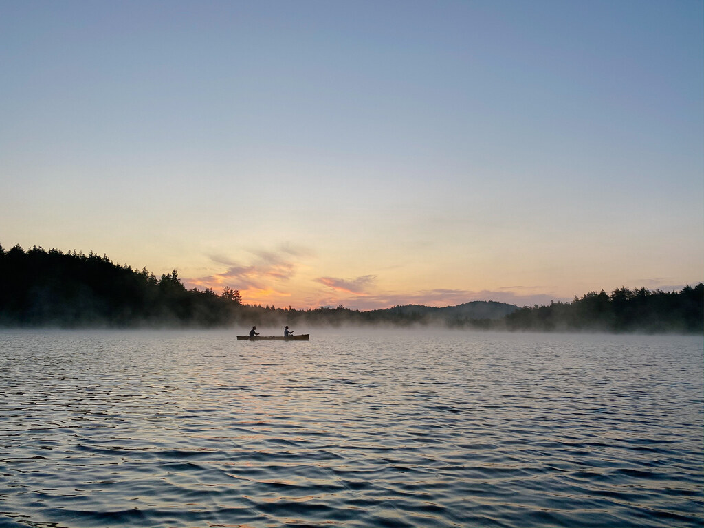 Early morning paddling in the mist (Category:  Paddling, Climbing)