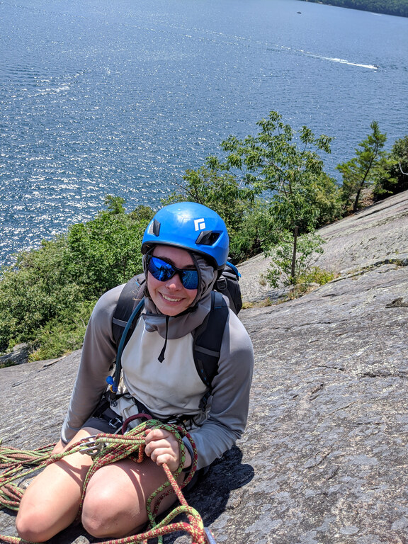 Roger's Rock with Jackie and Calvin (Category:  Paddling, Climbing)