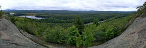 Hiking the ridge above Low's Lake (Category:  Paddling, Climbing, Biking)