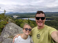 Hiking the ridge above Low's Lake (Category:  Paddling, Climbing, Biking)