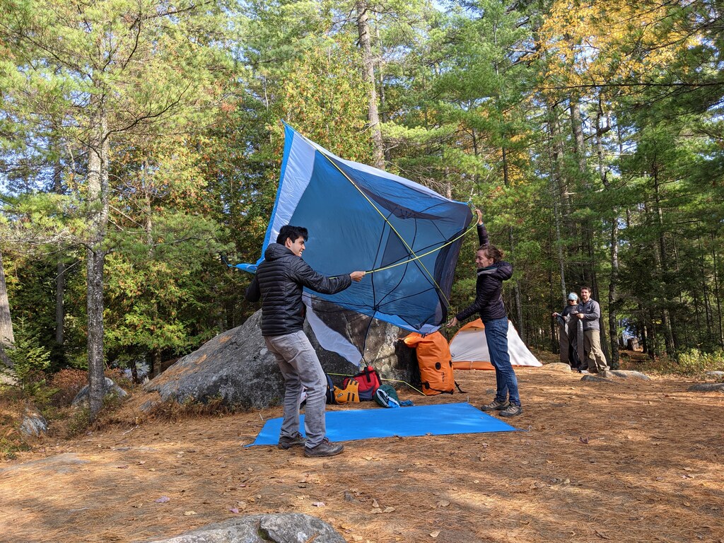 Ummm... your tent is upside down (Category:  Paddling)