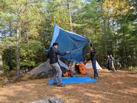 Ummm... your tent is upside down (Category:  Paddling)