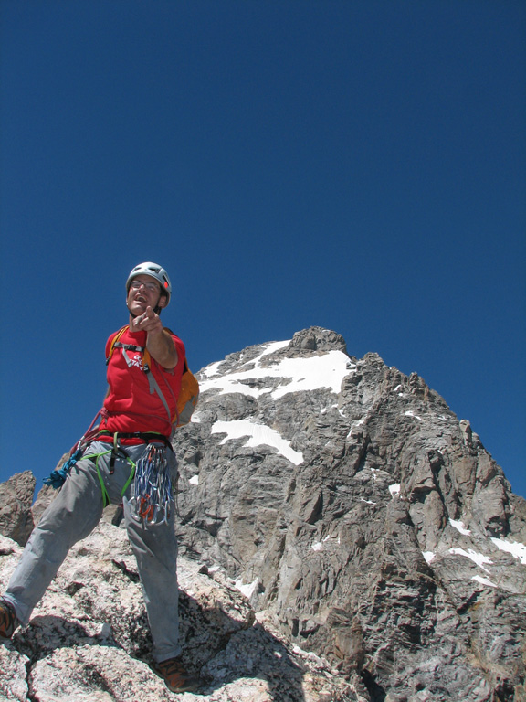 On the summit of Disappointment Peak.  Guy told me not to pose... and this is the result. (Category:  Photography)