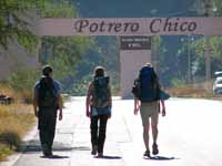 Kenny, Kristin and Beth walking to Potrero. (Category:  Photography)