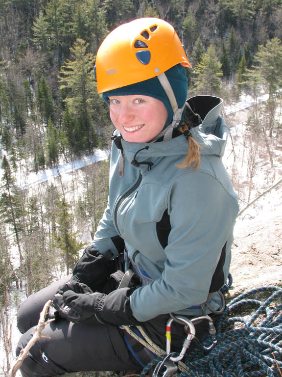 Becky at the top of Mineville Pillar. (Category:  Photography)