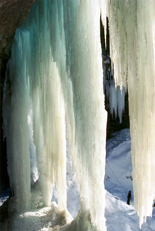 Huge sheets of ice at Tinker's Falls. (Category:  Photography)