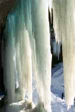 Huge sheets of ice at Tinker's Falls. (Category:  Photography)