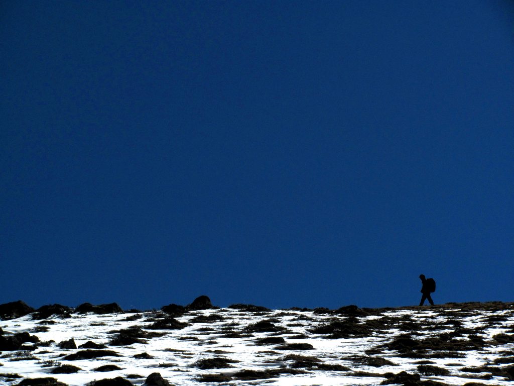 Dave heading up Tserko Ri. (Category:  Photography)