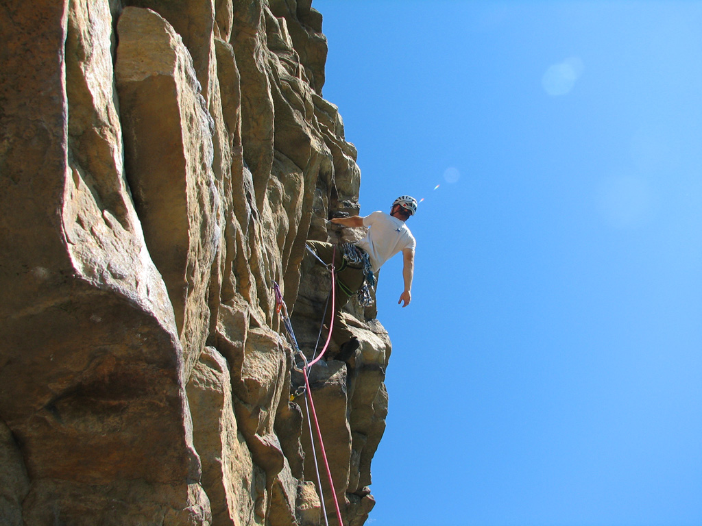 Leading the second pitch of Son of Easy O. (Category:  Photography)