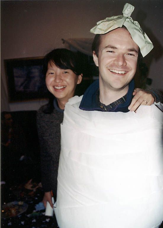 The toilet paper game. (Category:  Party)