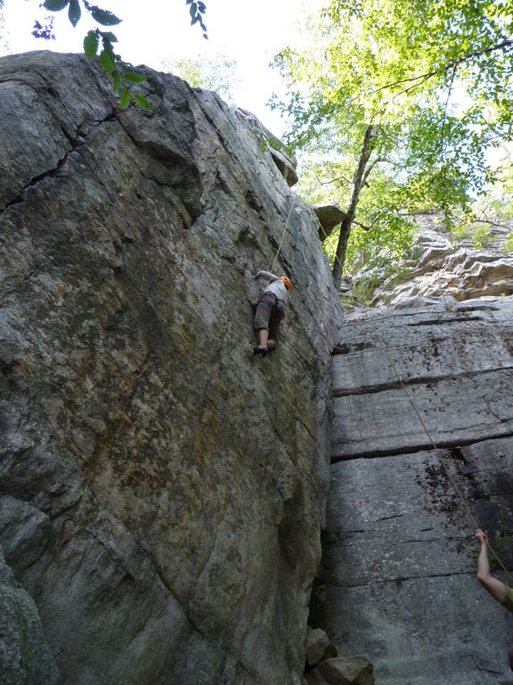 Emily on Red Cabbage Right. (Category:  Rock Climbing)