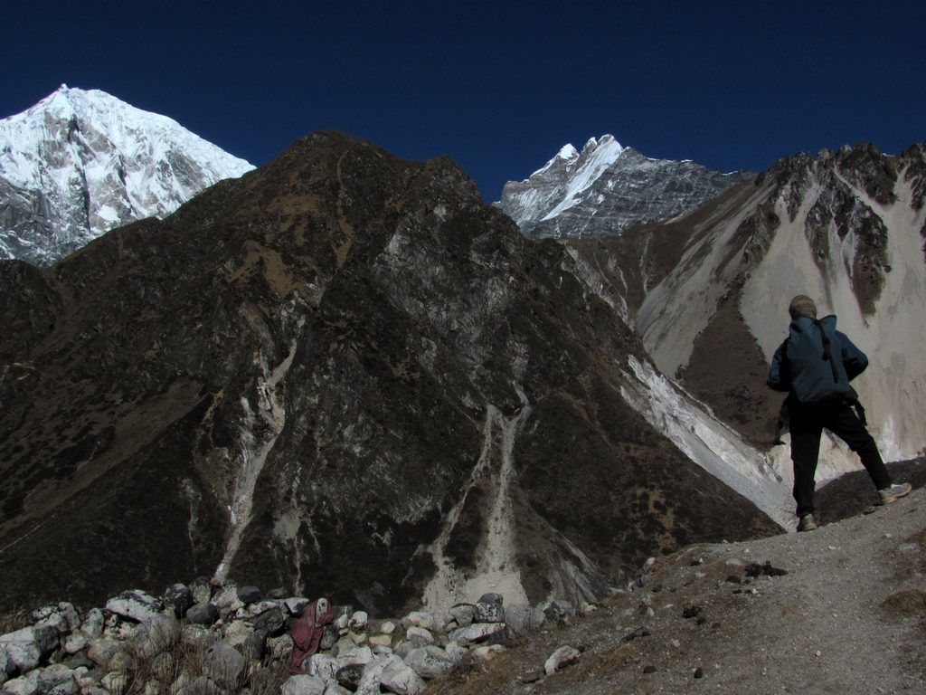 Dave heading up Tserko Ri. (Category:  Travel)