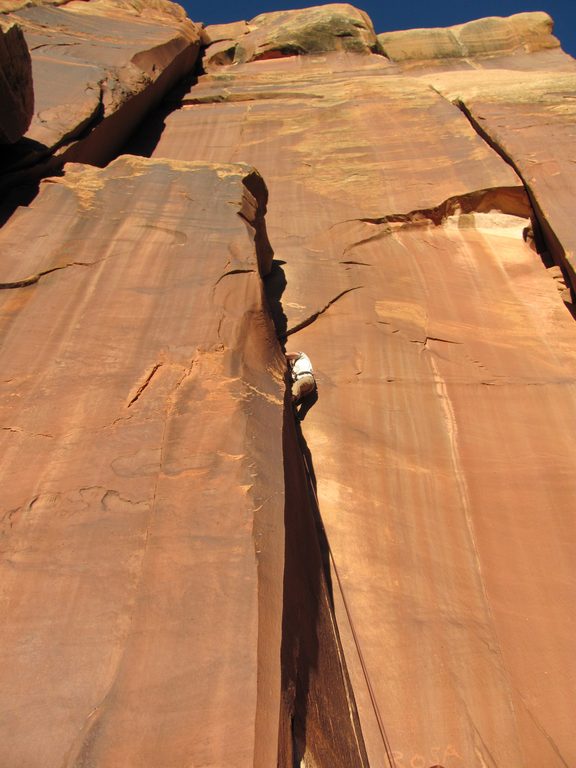 Me on Amaretto Corner. (Category:  Rock Climbing)