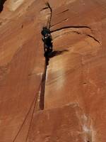 Yamin leading Warm-Up. (Category:  Rock Climbing)