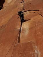 Yamin leading Warm-Up. (Category:  Rock Climbing)