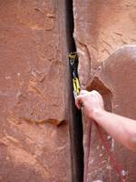 Nothing like clipping a #2.  Bomber cam in a perfect sized crack! (Category:  Rock Climbing)