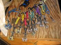 Keith's contribution to the rack. (Category:  Rock Climbing)