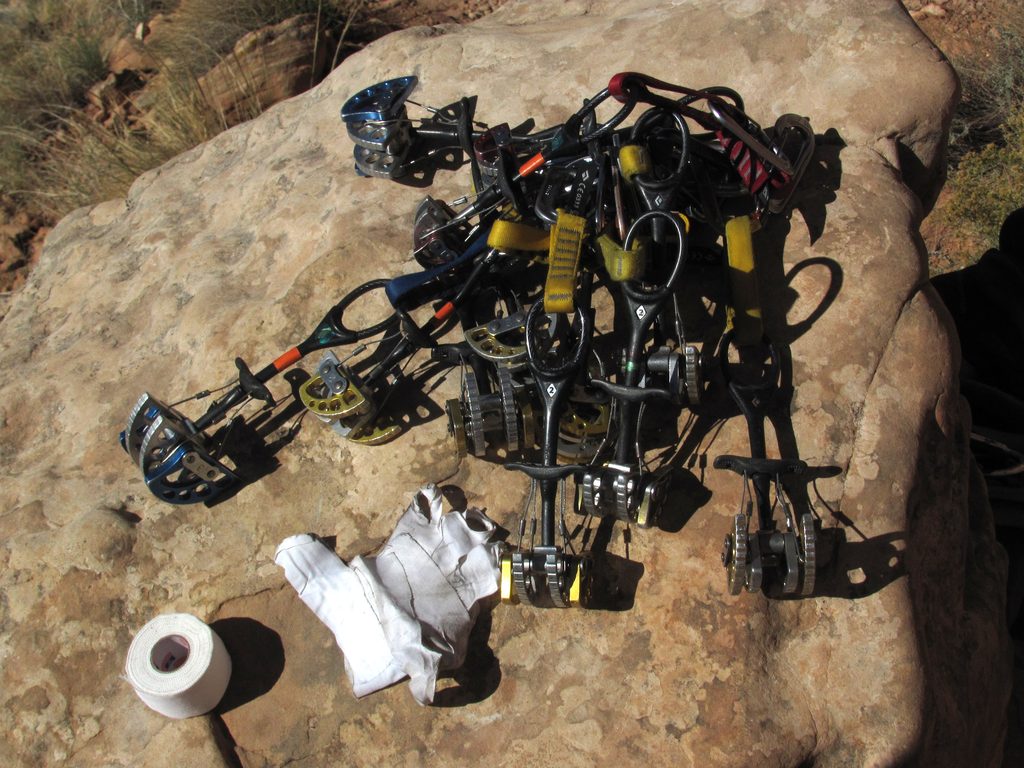 Rack for Generic Crack. (Category:  Rock Climbing)