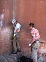 Me starting Incredible Hand Crack. (Category:  Rock Climbing)