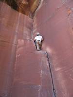 Me leading Incredible Hand Crack. (Category:  Rock Climbing)