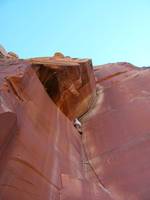 Me leading Incredible Hand Crack. (Category:  Rock Climbing)