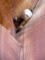 Me leading Incredible Hand Crack. (Category:  Rock Climbing)