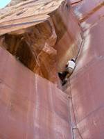 Me leading Incredible Hand Crack. (Category:  Rock Climbing)
