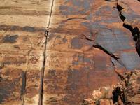 Guy leading Generic Crack. (Category:  Rock Climbing)