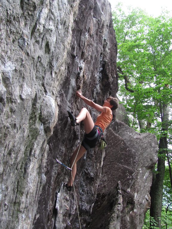 Anna on Waimea. (Category:  Rock Climbing)