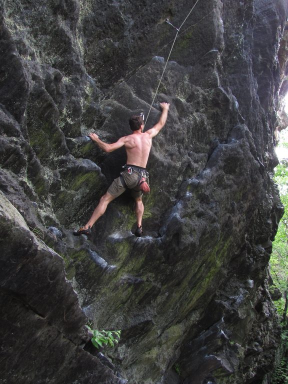 Yamin on Noodle. (Category:  Rock Climbing)