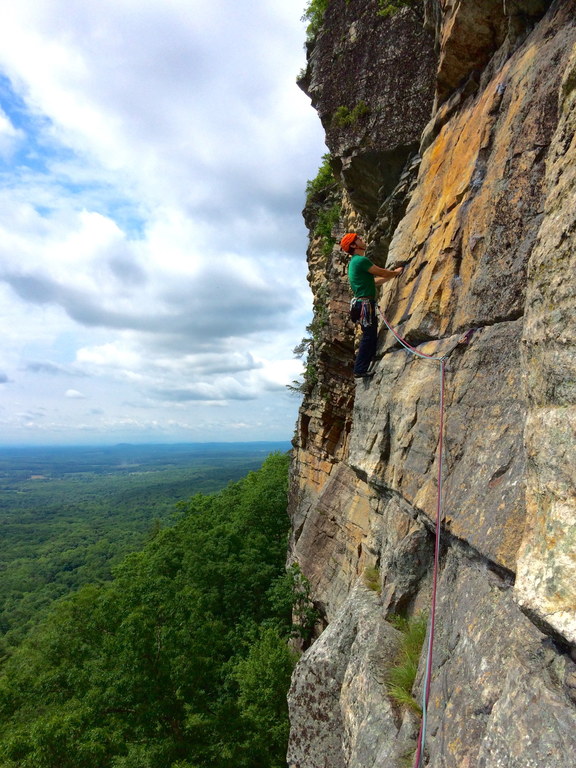 Me leading Yellow Ridge (Category:  Rock Climbing)